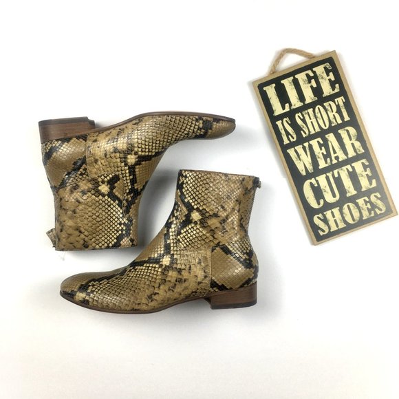 Anthology Paris Python Leather Boots - NEW - Picture 5 of 14